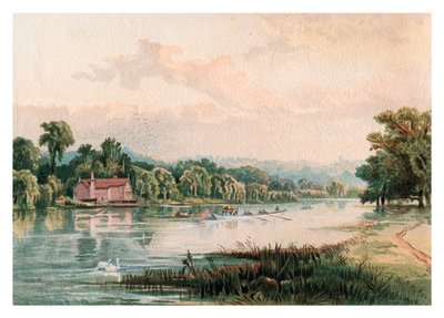 Jezero ve Virginii Water, 1880 od Unbekannt