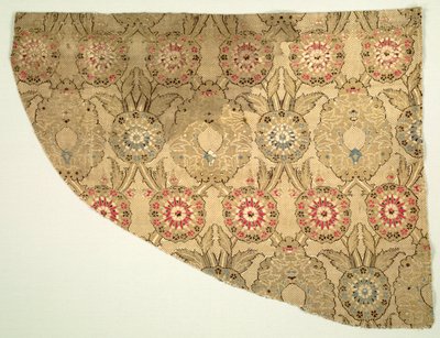 Lampy s dvojitým ogiválním květinovým vzorem na kostkovaném podkladu, 1550-1575. od Unbekannt