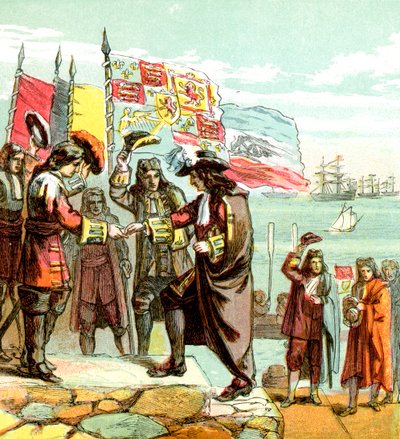 Přistání Williama Orangea, 1688 1850 od Unbekannt