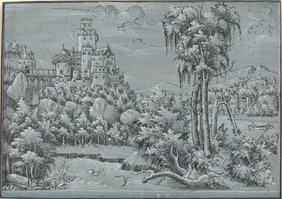 Krajina s hradem, 1544. od Unbekannt