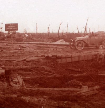 Stanice Langemarck, Flandry, Belgie, c1914-c1918 od Unbekannt