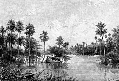 Las Palmas Lagunas, v blízkosti ústí Pilcomayo, 1895 od Unbekannt