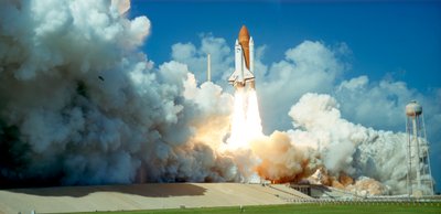 Start raketoplánu Challenger z Kennedyho vesmírného střediska, Florida, USA, 1985 od Unbekannt
