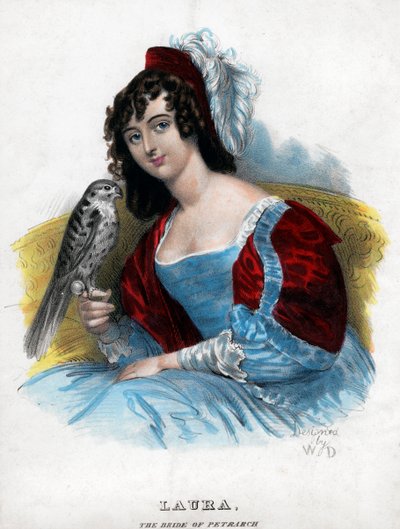 Laura, nevěsta Petrarca, c1770-1840 od Unbekannt