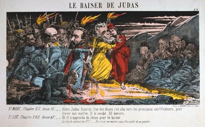 Jidášův polibek, Pařížská komuna, 1871. od Unbekannt