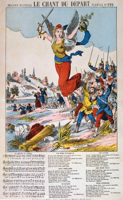 Le Chant du Depart, list písní, francouzsko-pruská válka, 1870-1871. od Unbekannt