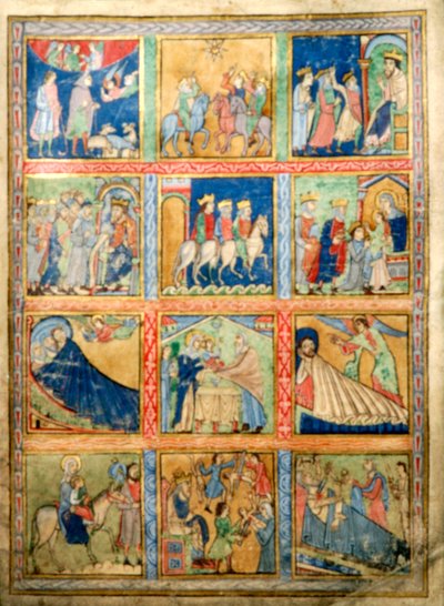 List pro žaltář, Canterbury Christ Church, c1155-1160 od Unbekannt
