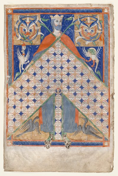 List z Gratians Decretum: Table of Consanguinity, c. 1270-1300. od Unbekannt