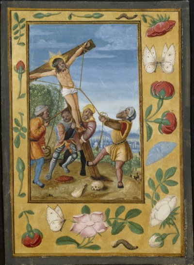 List z knihy hodin: Vzkříšení kříže, c. 1510-1520. od Unbekannt