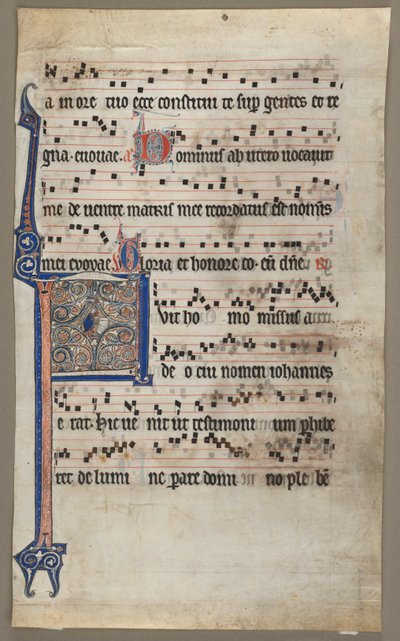 List ze sborové knihy: Zvěstování Zachariášovi, c1265. od Unbekannt
