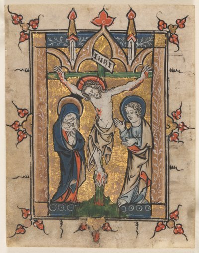 List ze žaltáře: Ukřižování, c. 1300-1330. od Unbekannt