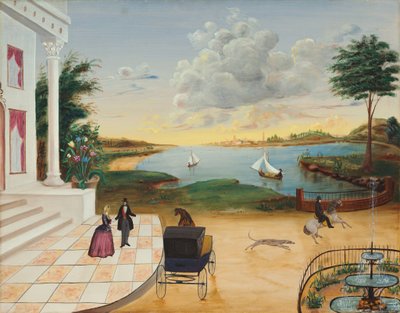 Odchod z panského domu, c. 18501855. od Unbekannt