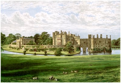Hrad Leeds, Kent, domov rodiny Wykeham-Martin, c1880 od Unbekannt