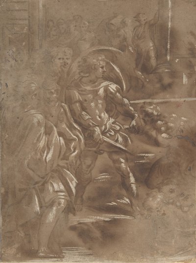 Levá třetina mučednické smrti svatého Petra a Pavla, 1508-ca. 1550. od Unbekannt