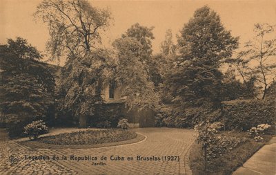 Vystoupení Kubánské republiky v Bruselu 1927 - Zahrada, c1927 od Unbekannt