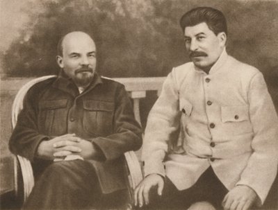 Lenin a Stalin v Gorkách u Moskvy, 1922, 1939. od Unbekannt