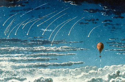 Meteorický roj Leonid, 1870 od Unbekannt