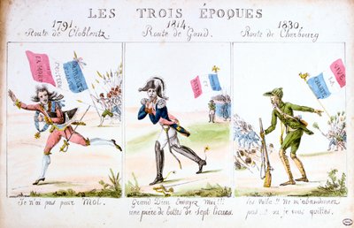Les Trois Epoques, revoluce roku 1830, Paříž od Unbekannt