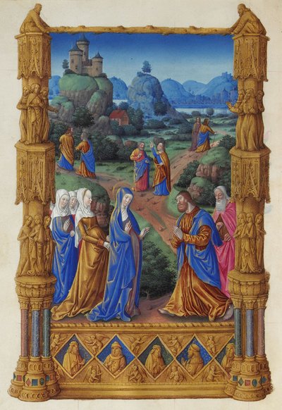 Les Très Riches Heures du duc de Berry, Folio 122v – Apoštolové jdou dál kázat od Unbekannt