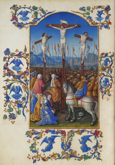 Les Très Riches Heures du Duc de Berry, Folio 152v - Ukřižování od Unbekannt
