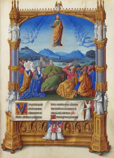Les Très Riches Heures du Duc de Berry, Folio 184r – The Ascension od Unbekannt