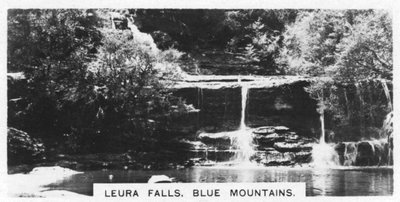 Leura Falls, Blue Mountains, Austrálie, 1928 od Unbekannt
