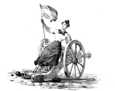 Liberty, revoluce 27.-29. července 1830, Paříž od Unbekannt