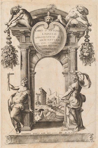 Kniha patřící architektuře [titulní strana], 1568. od Unbekannt