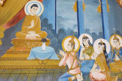Život Buddhy Výuka dharmy své rodině, Siem Reap, Kambodža od Unbekannt