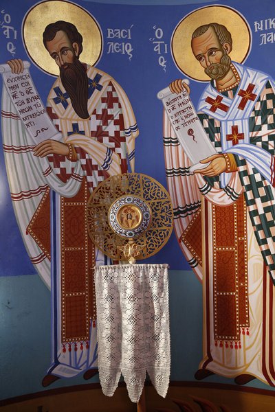 Liturgický objekt ve svatyni pravoslavné církve Pedoulas, 20150510, Pedoulas, Kypr od Unbekannt