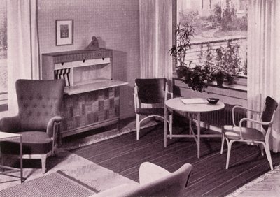 Nábytek do obývacího pokoje Carl-Axel Acking, výrobce A.B. Svenska Mobelfabrikerna, 1949. od Unbekannt