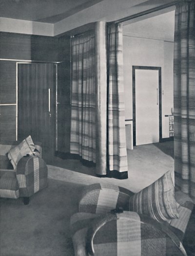 Obývací pokoj v londýnském domě, navržený Raymondem McGrathem, A.R.I.B.A., 1936 od Unbekannt