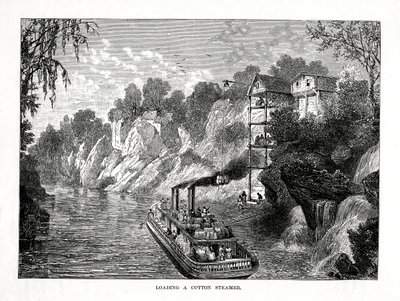 Nakládání bavlněného parníku, 1877 od Unbekannt