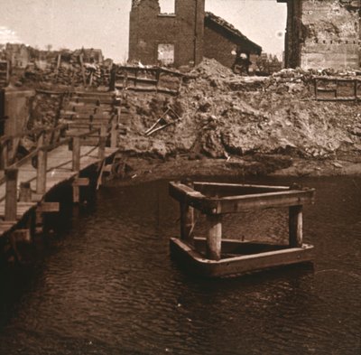 Dům správce zámku, Nieuwpoort, Flandry, Belgie, c1914-c1918 od Unbekannt