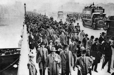Dopravní špička London Bridge, Londýn, 1926-1927 od Unbekannt