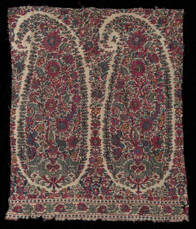 Fragment dlouhého šálu, 1820-1825. od Unbekannt