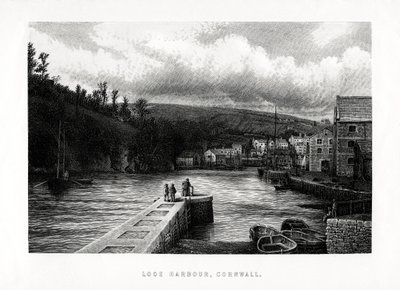 Looe Harbour, Cornwall, Anglie, 1896 od Unbekannt