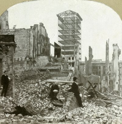Při pohledu na jih, roh Sutter a Stockton, 1906. od Unbekannt