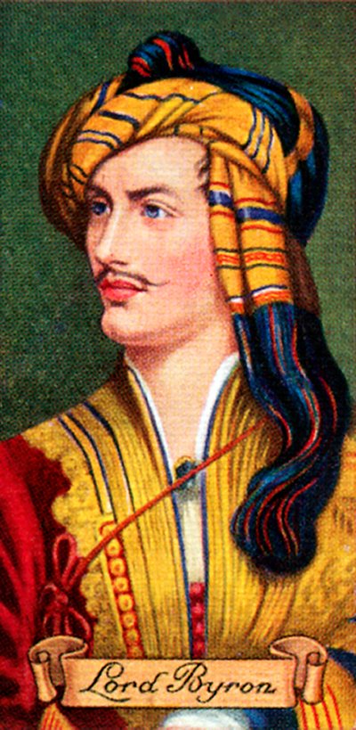 Lord Byron, převzato ze série cigaretových karet, 1935 od Unbekannt