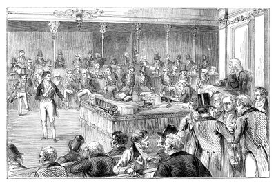 Lord John Russell 1792-1878 zavádějící reformní zákon z roku 1832 c1895 od Unbekannt