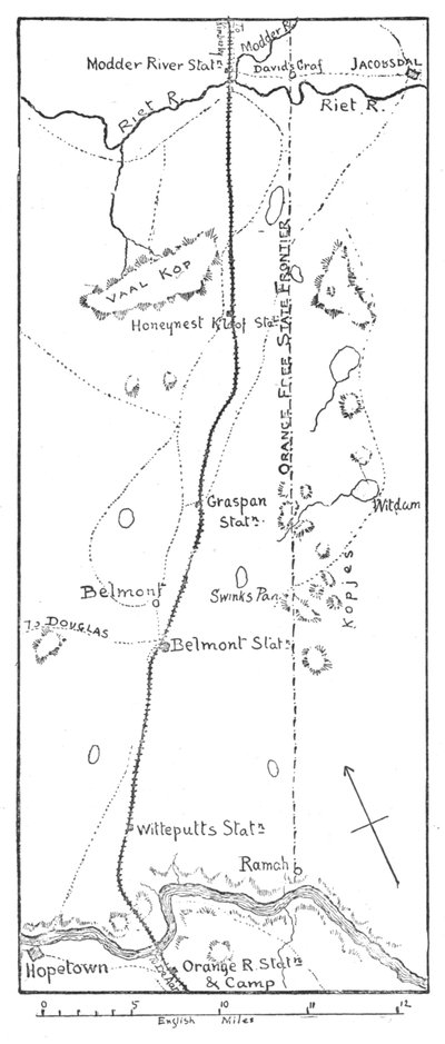 Lord Methuens Line of Advance k řece Modder, 1902 od Unbekannt