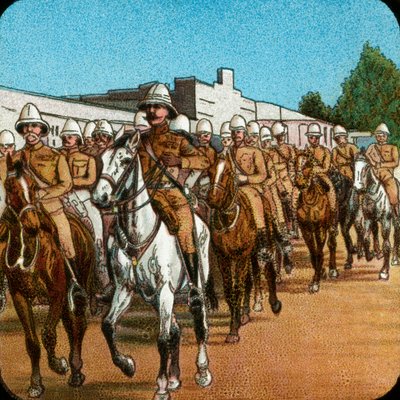 Lord Roberts vstupuje do Pretorie, Búrská válka, Jižní Afrika, 1900 1925 od Unbekannt