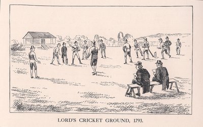Kriketové hřiště Lords, Londýn, 1793 1912 od Unbekannt
