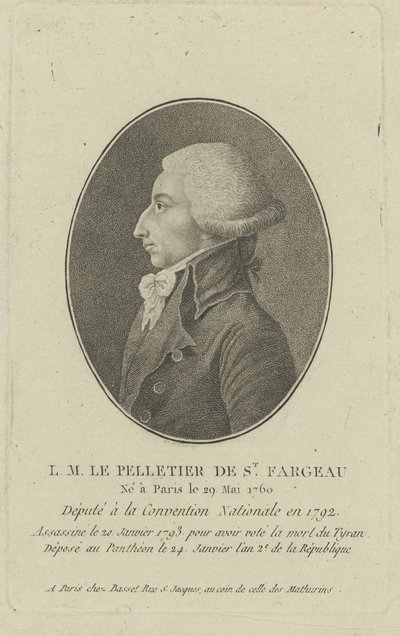 Louis-Michel Le Peletier, markýz ze Saint-Fargeau 1760-1793, 90. léta 18. století. od Unbekannt