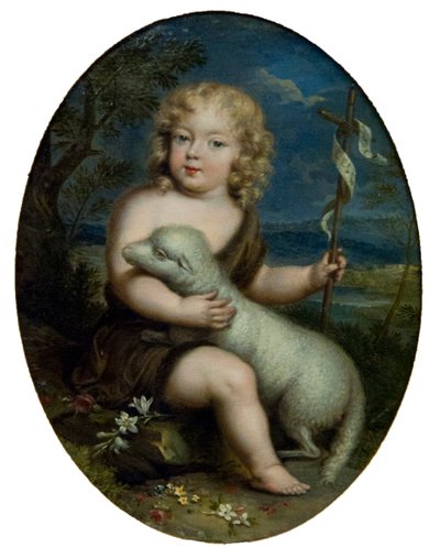 Louis Alexandre de Bourbon, hrabě z Toulouse 1678-1737 jako John the Baptist, c. 1680. od Unbekannt