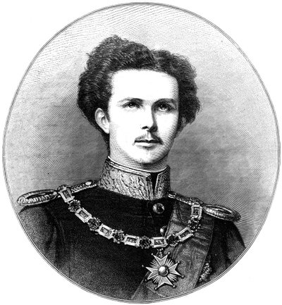 Ludvík II., bavorský král, 19. století od Unbekannt