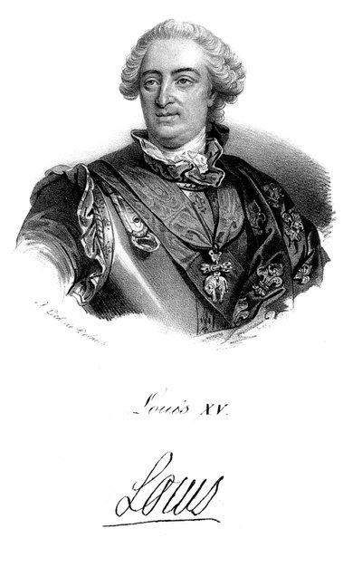 Louis XV 1710-1774, král Francie od roku 1715, c1820 od Unbekannt