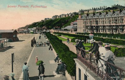 Lower Parade, Folkestone, konec 19.-začátek 20. století od Unbekannt