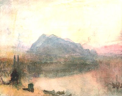 Lucerne and the Righi: Early Dawn, c1840, c1900. od Unbekannt