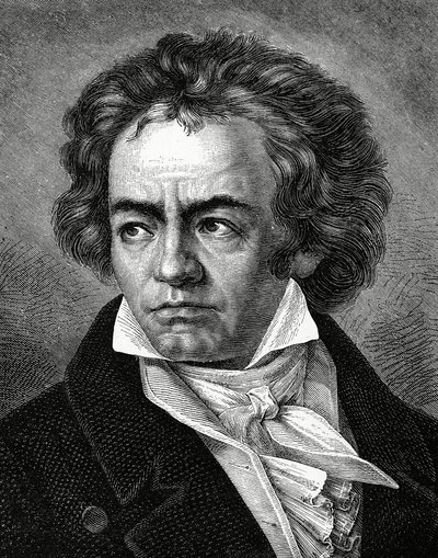 Ludwig van Beethoven 1770-1827, německý skladatel od Unbekannt